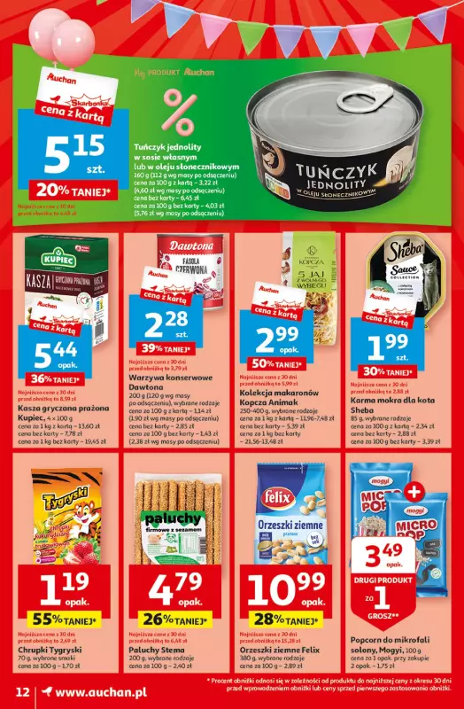 Auchan - gazetka promocyjna Jeszcze taniej na urodziny Moje Auchan od czwartku 02.05 do środy 08.05 - strona 12