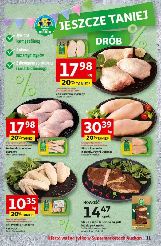 Auchan - gazetka promocyjna Jeszcze taniej na urodziny Supermarket od czwartku 02.05 do środy 08.05 - strona 11