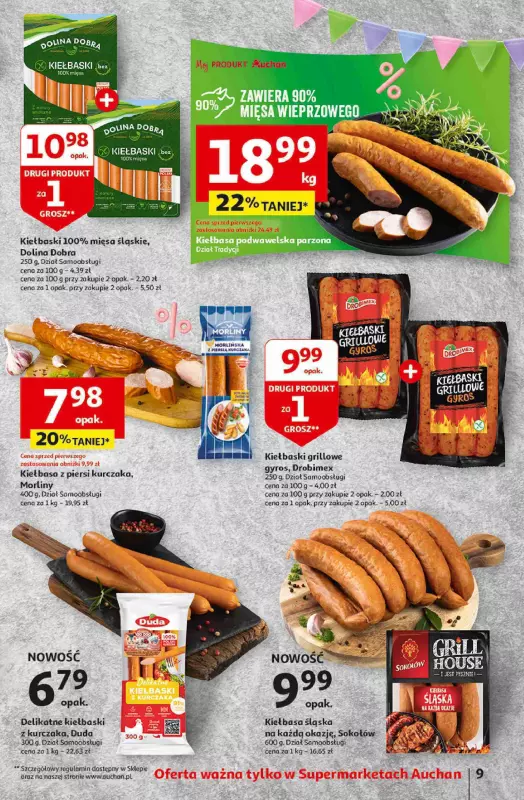 Auchan - gazetka promocyjna Jeszcze taniej na urodziny Supermarket od czwartku 02.05 do środy 08.05 - strona 9