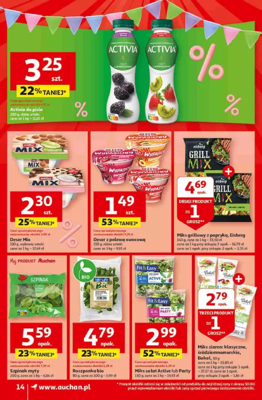 Auchan - gazetka promocyjna Jeszcze taniej na urodziny Supermarket od czwartku 02.05 do środy 08.05 - strona 14