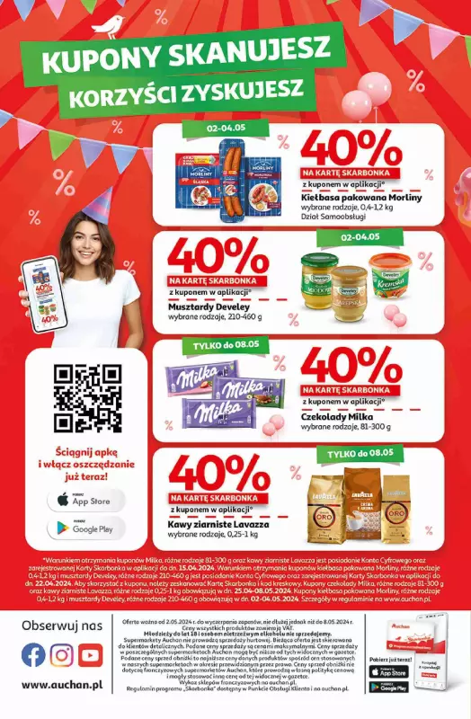 Auchan - gazetka promocyjna Jeszcze taniej na urodziny Supermarket od czwartku 02.05 do środy 08.05 - strona 18