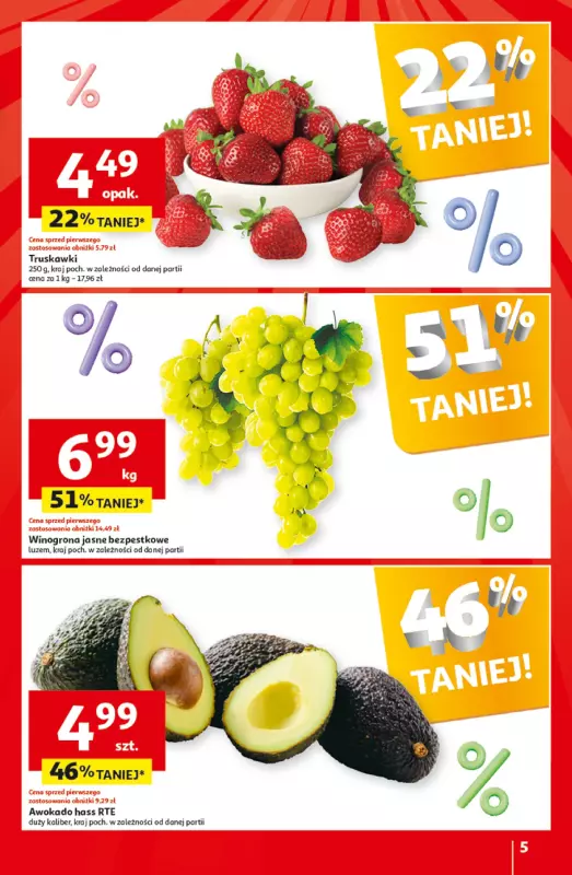 Auchan - gazetka promocyjna Jeszcze taniej na urodziny Supermarket od czwartku 09.05 do środy 15.05 - strona 5