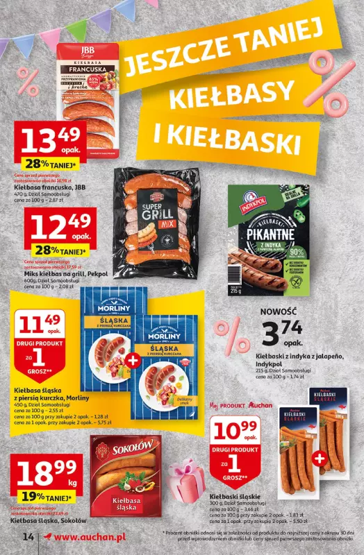 Auchan - gazetka promocyjna Jeszcze taniej na urodziny Supermarket od czwartku 09.05 do środy 15.05 - strona 14