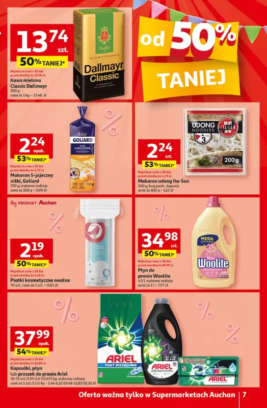 Auchan - gazetka promocyjna Jeszcze taniej na urodziny Supermarket od czwartku 09.05 do środy 15.05 - strona 7