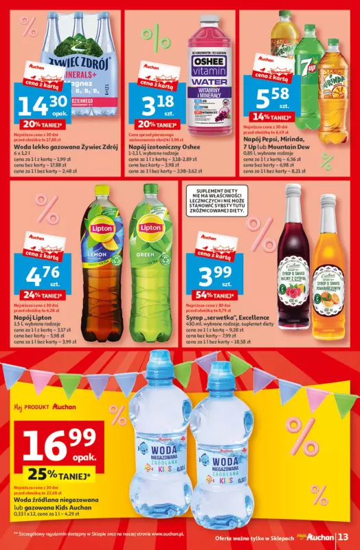 Auchan - gazetka promocyjna Jeszcze taniej na urodziny Moje Auchan od czwartku 09.05 do środy 15.05 - strona 13