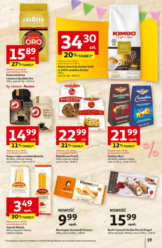 Auchan - gazetka promocyjna Jeszcze taniej na urodziny Hipermarket od czwartku 09.05 do środy 15.05 - strona 19