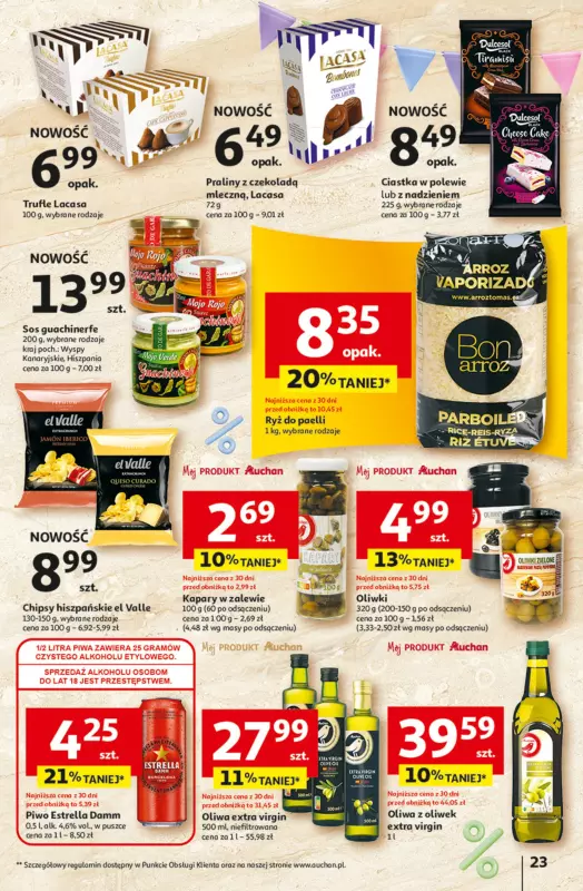 Auchan - gazetka promocyjna Jeszcze taniej na urodziny Hipermarket od czwartku 09.05 do środy 15.05 - strona 23