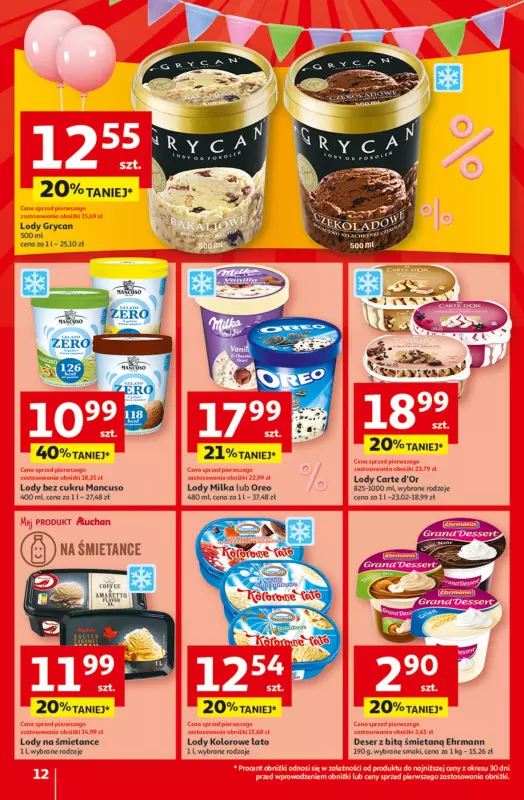 Auchan - gazetka promocyjna Jeszcze taniej na urodziny Hipermarket od czwartku 09.05 do środy 15.05 - strona 12