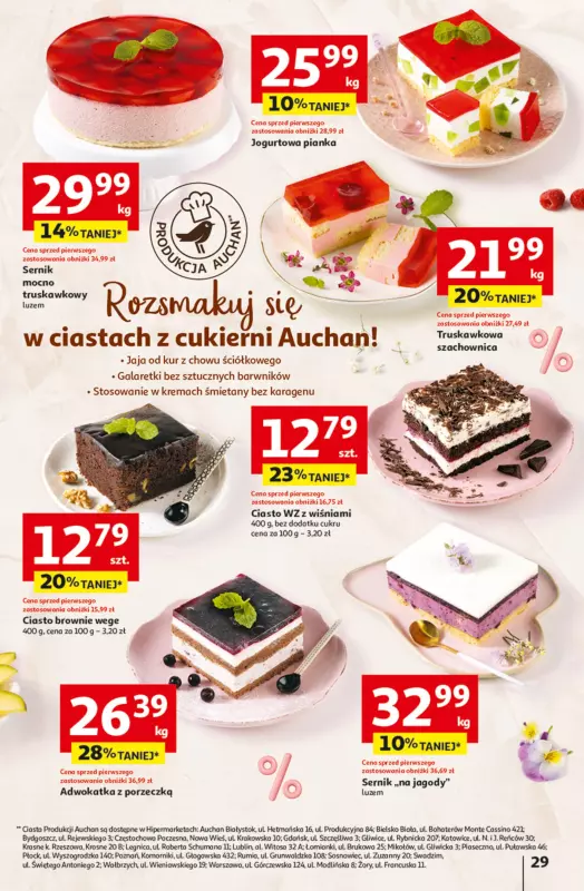 Auchan - gazetka promocyjna Jeszcze taniej na urodziny Hipermarket od czwartku 09.05 do środy 15.05 - strona 29