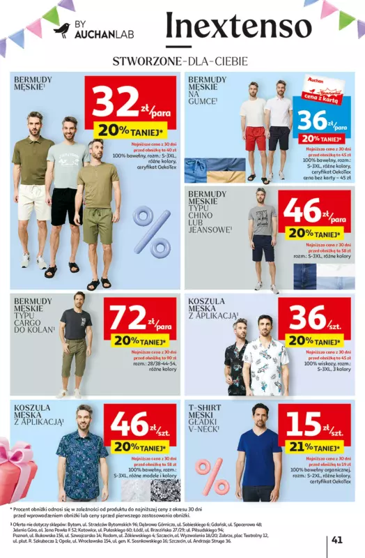 Auchan - gazetka promocyjna Jeszcze taniej na urodziny Hipermarket od czwartku 09.05 do środy 15.05 - strona 41