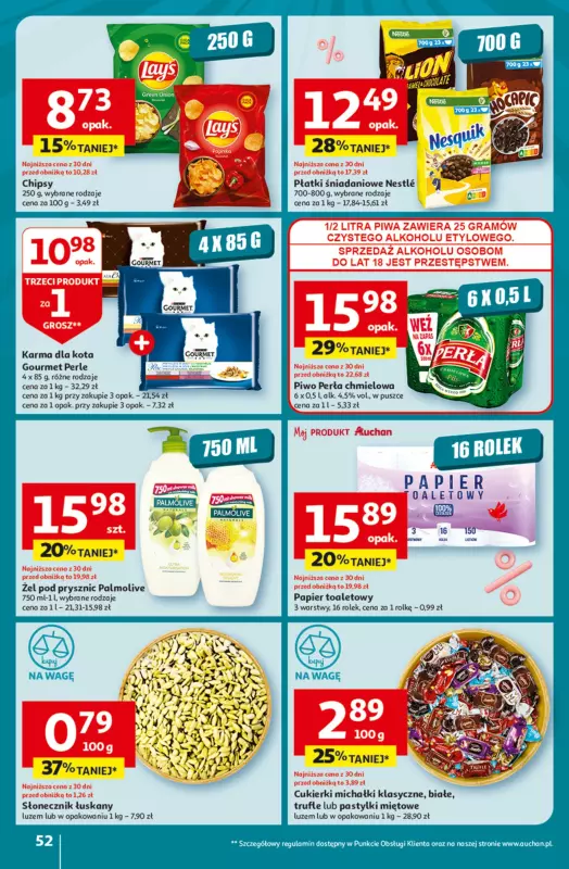 Auchan - gazetka promocyjna Jeszcze taniej na urodziny Hipermarket od czwartku 09.05 do środy 15.05 - strona 52
