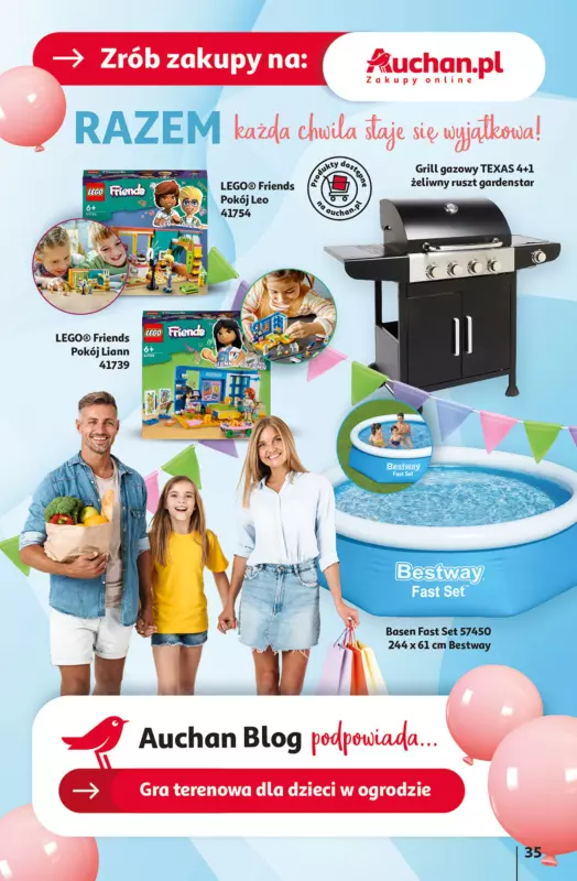 Auchan - gazetka promocyjna Jeszcze taniej na urodziny Hipermarket od czwartku 09.05 do środy 15.05 - strona 35