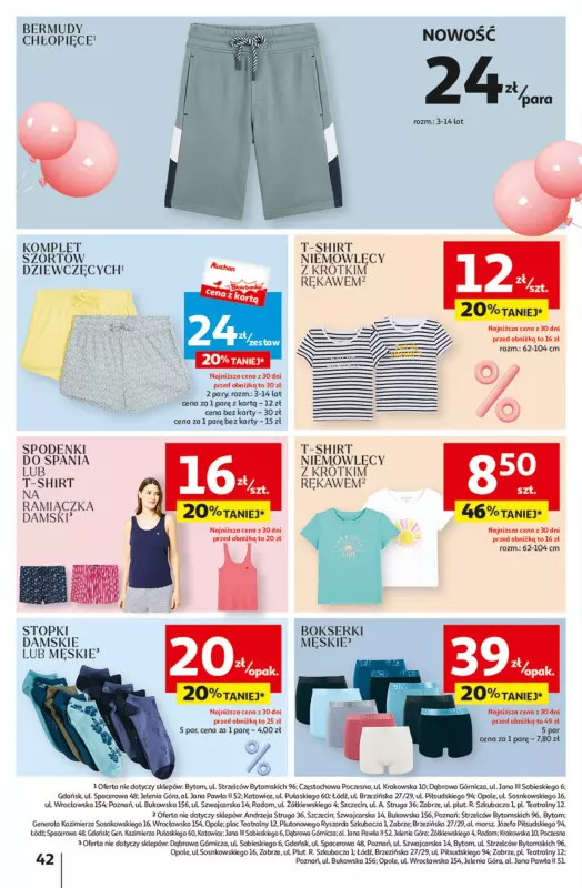 Auchan - gazetka promocyjna Jeszcze taniej na urodziny Hipermarket od czwartku 09.05 do środy 15.05 - strona 42