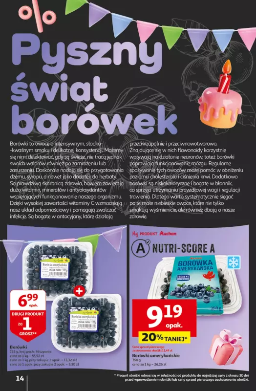 Auchan - gazetka promocyjna Jeszcze taniej na urodziny Hipermarket od czwartku 09.05 do środy 15.05 - strona 14