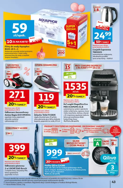 Auchan - gazetka promocyjna Jeszcze taniej na urodziny Hipermarket od czwartku 09.05 do środy 15.05 - strona 43