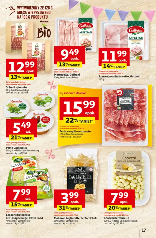 Auchan - gazetka promocyjna Jeszcze taniej na urodziny Hipermarket od czwartku 09.05 do środy 15.05 - strona 17
