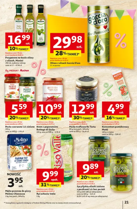 Auchan - gazetka promocyjna Jeszcze taniej na urodziny Hipermarket od czwartku 09.05 do środy 15.05 - strona 21