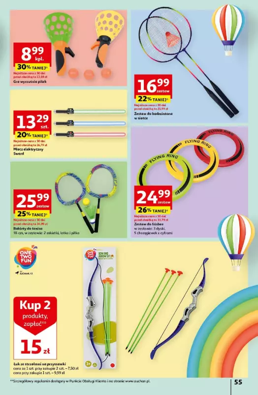 Auchan - gazetka promocyjna Koszyk Oszczędności Hipermarket od czwartku 16.05 do środy 22.05 - strona 55