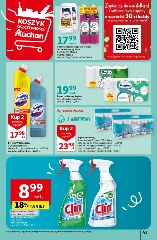 Auchan - gazetka promocyjna Koszyk Oszczędności Hipermarket od czwartku 16.05 do środy 22.05 - strona 41