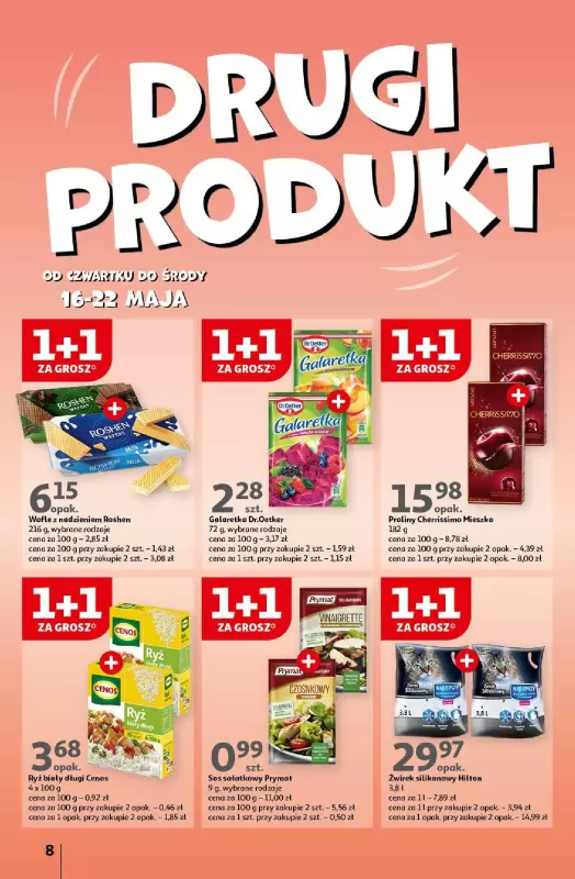 Auchan - gazetka promocyjna Koszyk Oszczędności Hipermarket od czwartku 16.05 do środy 22.05 - strona 8