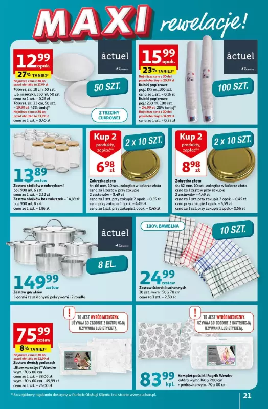 Auchan - gazetka promocyjna Koszyk Oszczędności Hipermarket od czwartku 16.05 do środy 22.05 - strona 21
