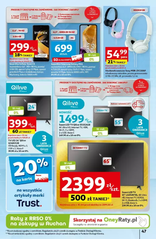Auchan - gazetka promocyjna Koszyk Oszczędności Hipermarket od czwartku 16.05 do środy 22.05 - strona 47