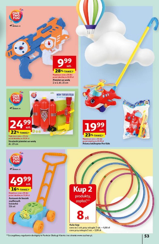 Auchan - gazetka promocyjna Koszyk Oszczędności Hipermarket od czwartku 16.05 do środy 22.05 - strona 53