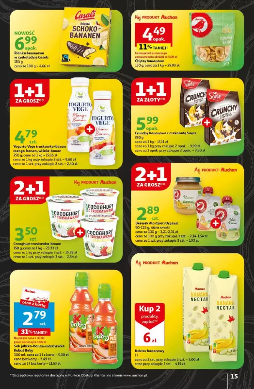 Auchan - gazetka promocyjna Koszyk Oszczędności Hipermarket od czwartku 16.05 do środy 22.05 - strona 15