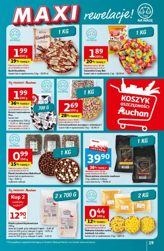 Auchan - gazetka promocyjna Koszyk Oszczędności Hipermarket od czwartku 16.05 do środy 22.05 - strona 19