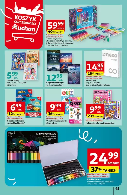Auchan - gazetka promocyjna Koszyk Oszczędności Hipermarket od czwartku 16.05 do środy 22.05 - strona 45