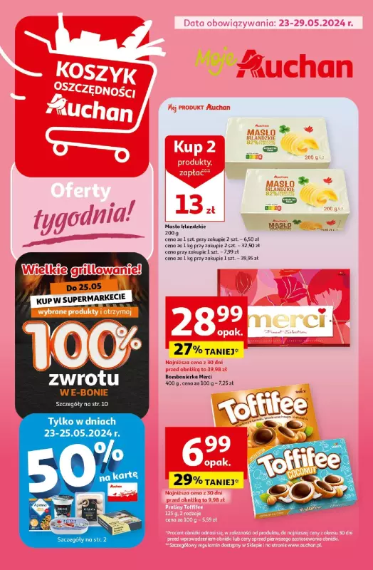 Auchan - gazetka promocyjna Oferty tygodnia Moje Auchan od czwartku 23.05 do środy 29.05