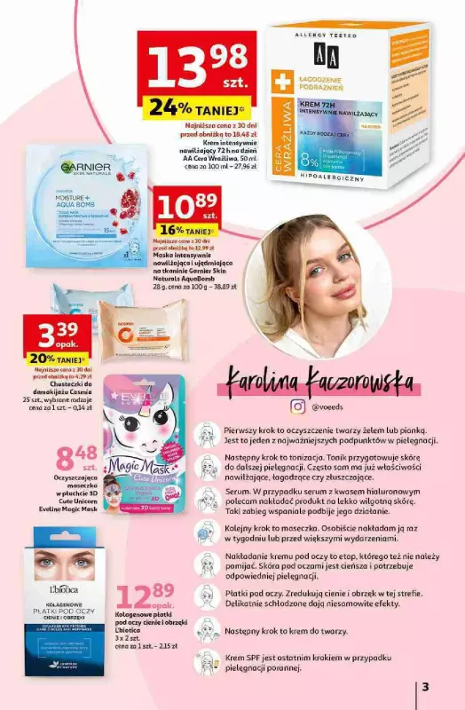 Auchan - gazetka promocyjna Kosmetyczne inspiracje od czwartku 23.05 do środy 26.06 - strona 3
