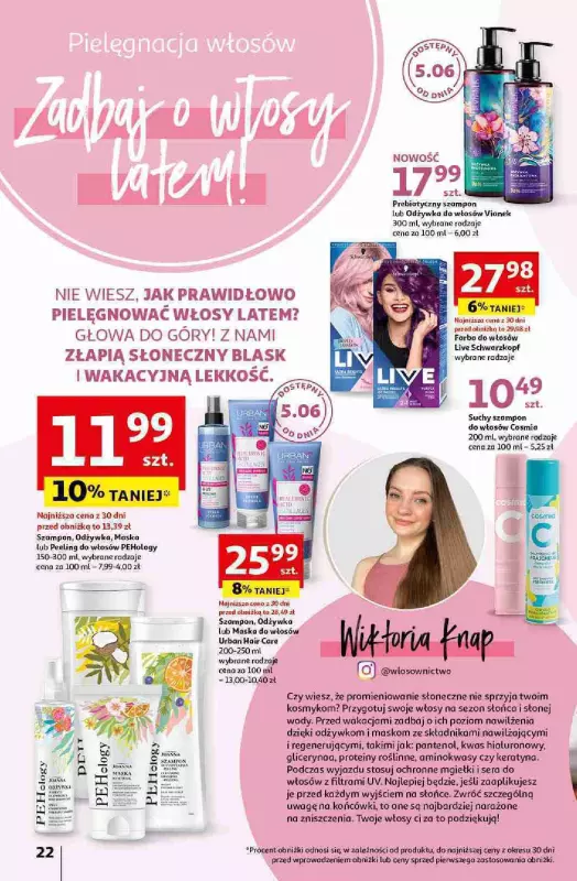 Auchan - gazetka promocyjna Kosmetyczne inspiracje od czwartku 23.05 do środy 26.06 - strona 22