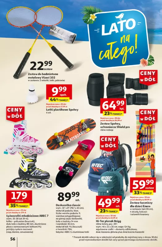 Auchan - gazetka promocyjna CENY W DÓŁ Hipermarket od piątku 31.05 do środy 05.06 - strona 56