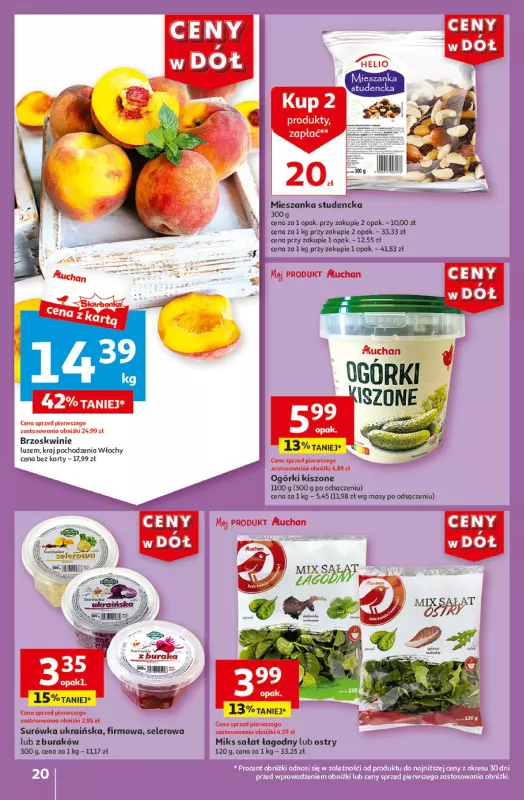 Auchan - gazetka promocyjna CENY W DÓŁ Hipermarket od piątku 31.05 do środy 05.06 - strona 20