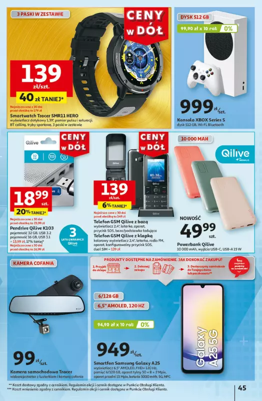 Auchan - gazetka promocyjna CENY W DÓŁ Hipermarket od czwartku 13.06 do środy 19.06 - strona 45