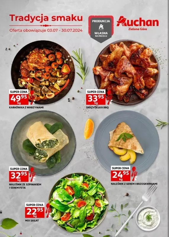 Auchan - gazetka promocyjna Zielona Góra: GRILL & BAR od środy 03.07 do wtorku 30.07 - strona 2