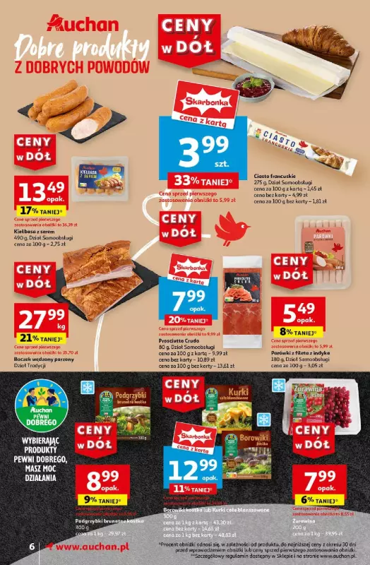 Auchan - gazetka promocyjna CENY W DÓŁ Supermarket od czwartku 25.07 do środy 31.07 - strona 6