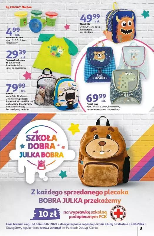 Auchan - gazetka promocyjna Katalog Szkoła od czwartku 18.07 do środy 21.08 - strona 3