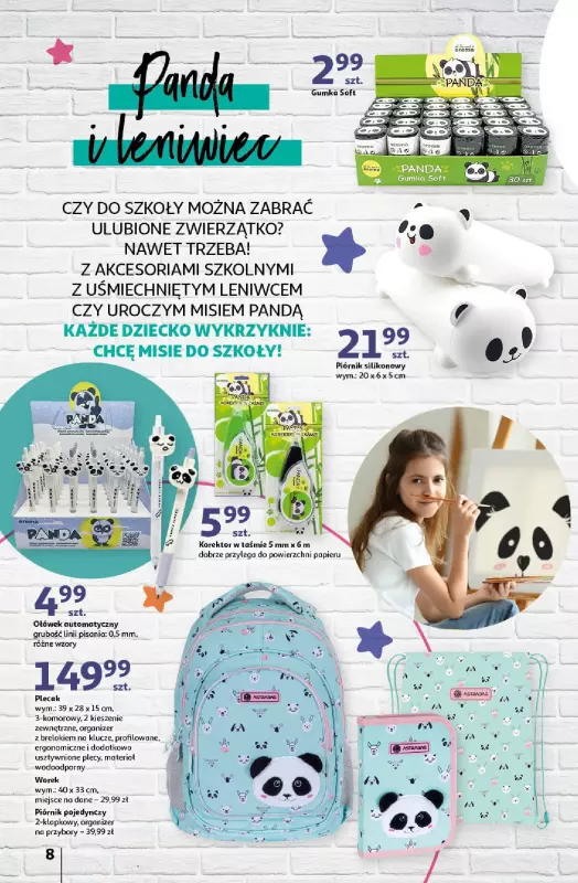 Auchan - gazetka promocyjna Katalog Szkoła od czwartku 18.07 do środy 21.08 - strona 8