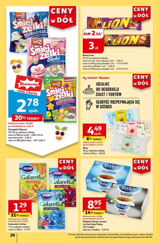 Auchan - gazetka promocyjna CENY W DÓŁ Hipermarket od czwartku 25.07 do środy 31.07 - strona 26