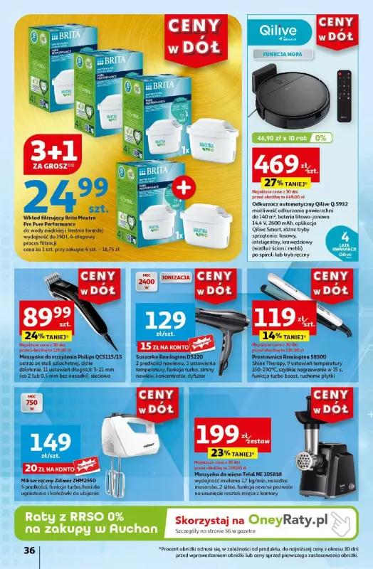 Auchan - gazetka promocyjna CENY W DÓŁ Hipermarket od czwartku 25.07 do środy 31.07 - strona 36
