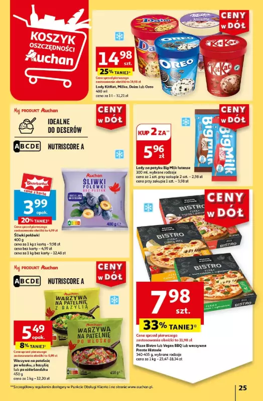 Auchan - gazetka promocyjna CENY W DÓŁ Hipermarket od czwartku 25.07 do środy 31.07 - strona 25