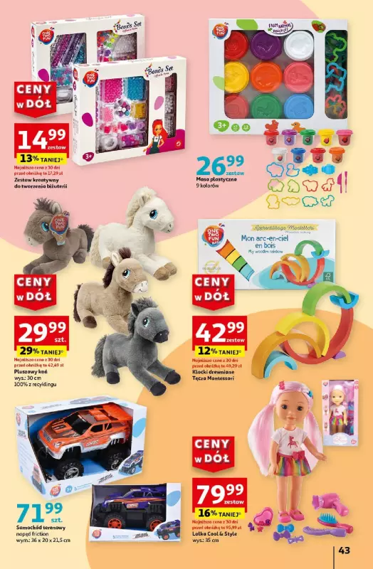 Auchan - gazetka promocyjna CENY W DÓŁ Hipermarket od czwartku 25.07 do środy 31.07 - strona 43