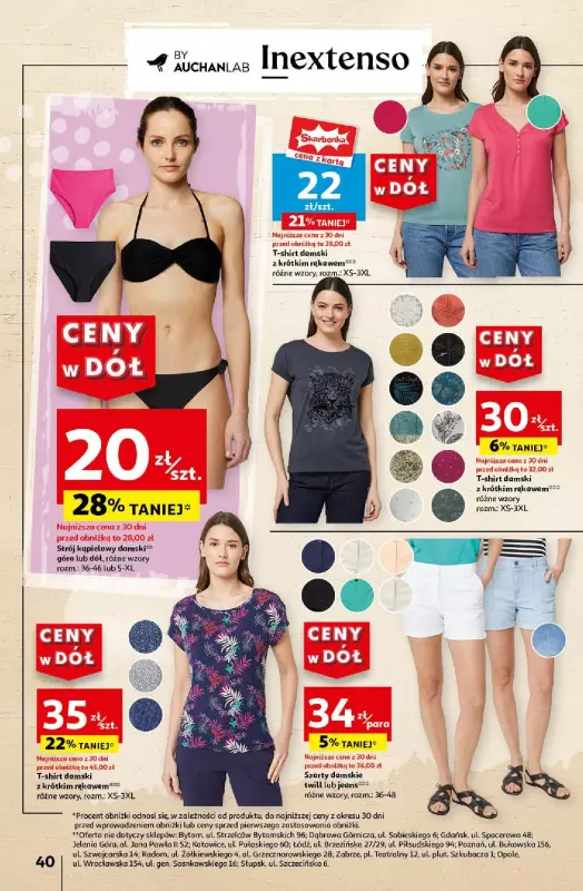 Auchan - gazetka promocyjna CENY W DÓŁ Hipermarket od czwartku 25.07 do środy 31.07 - strona 40