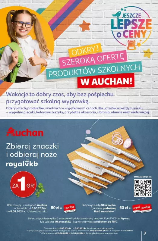 Auchan - gazetka promocyjna CENY W DÓŁ Hipermarket od czwartku 25.07 do środy 31.07 - strona 3