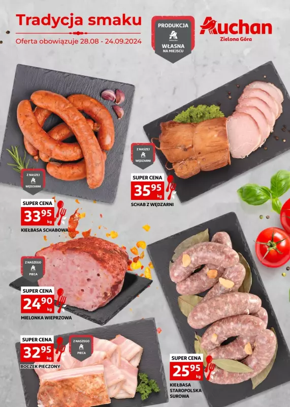 Auchan - gazetka promocyjna Gazetka Zielona Góra Grill i Bar od środy 28.08 do wtorku 24.09 - strona 2