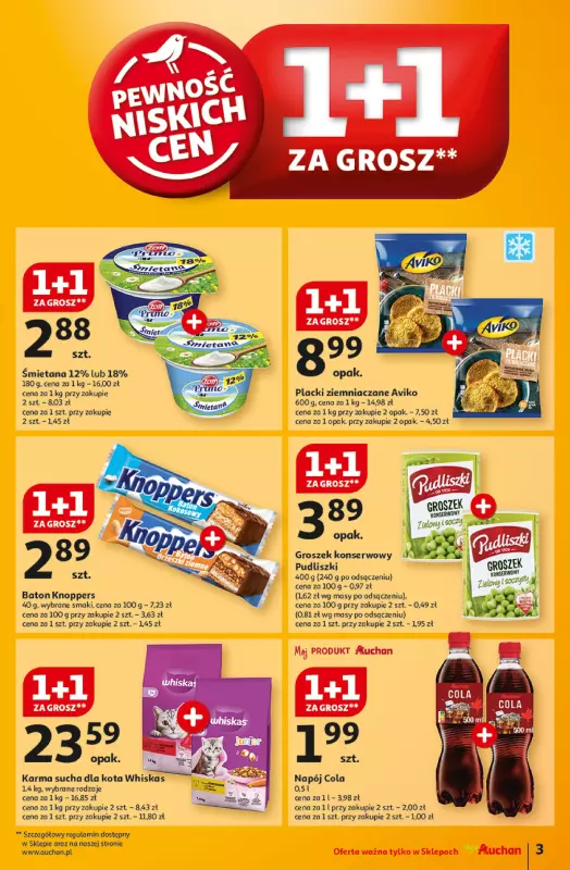 Auchan - gazetka promocyjna Pewność Niskich Cen Moje Auchan  do środy 11.09 - strona 3