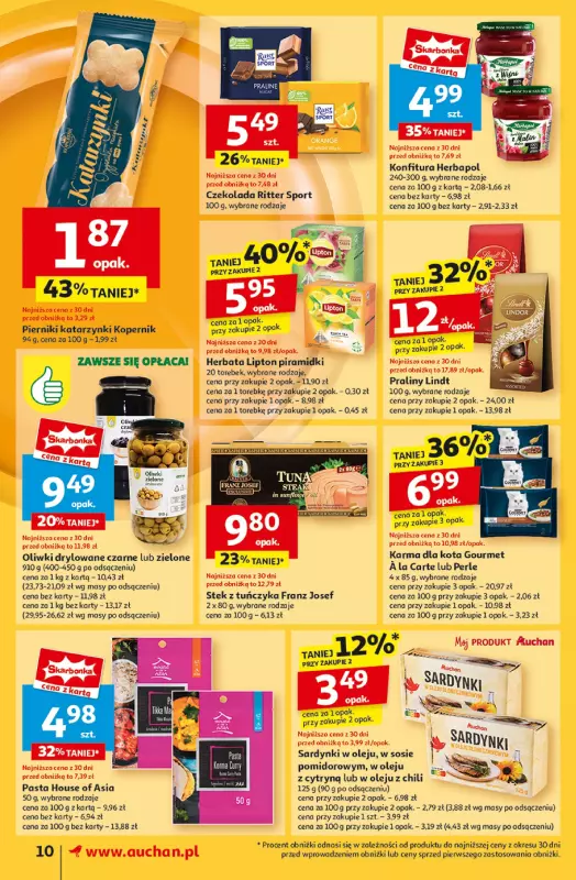 Auchan - gazetka promocyjna Pewność Niskich Cen Supermarket  do środy 11.09 - strona 12