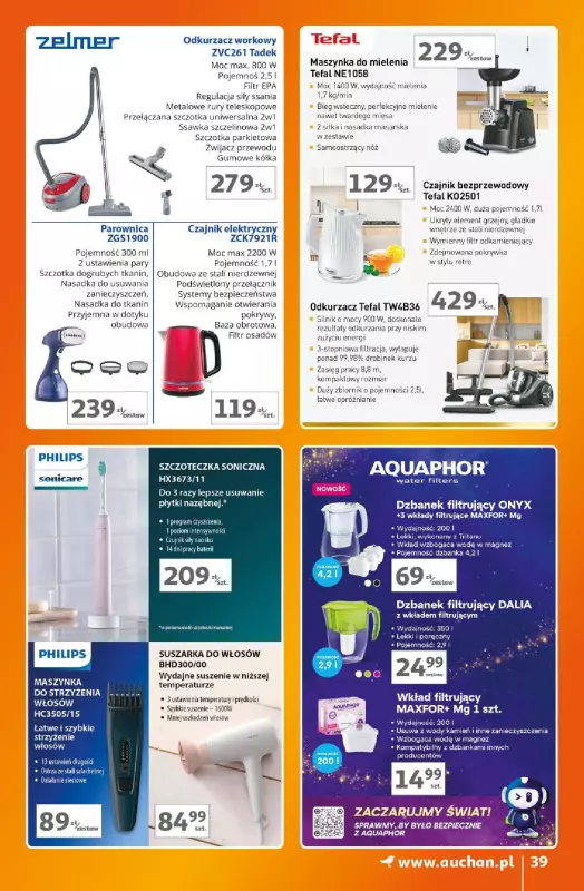 Auchan - gazetka promocyjna Znane Marki Lubiane Hipermarket  do środy 11.09 - strona 39